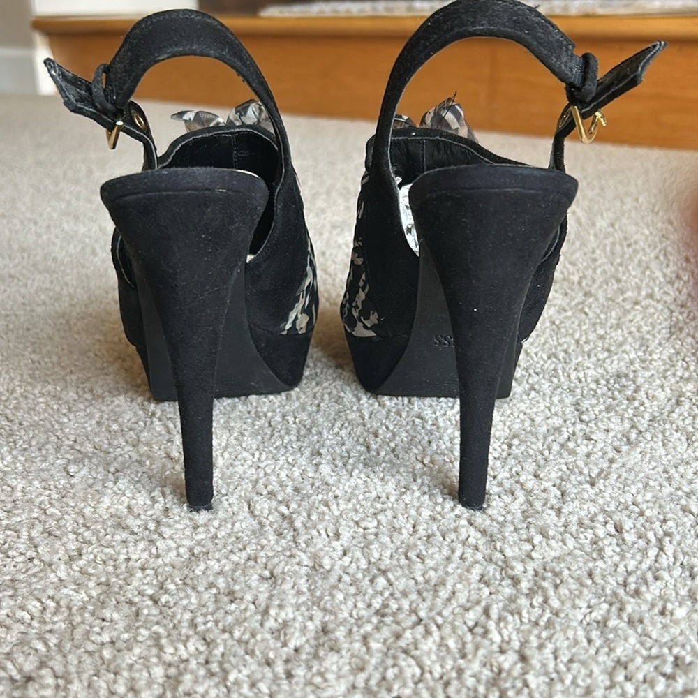 GUESS ANIMAL PRINT PLATFORM STILETTOS - Picture 4 of 5